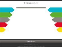 Tablet Screenshot of dodajogloszenia.net